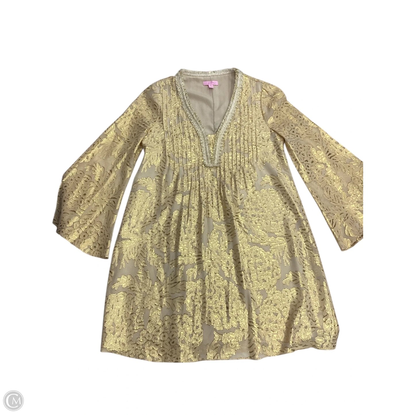 Dress Party Short By Lilly Pulitzer In Gold, Size: Xs