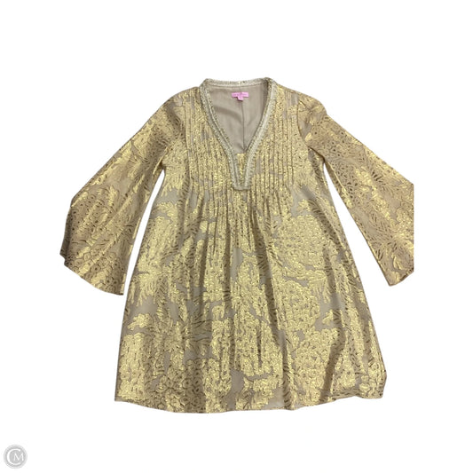 Dress Party Short By Lilly Pulitzer In Gold, Size: Xs