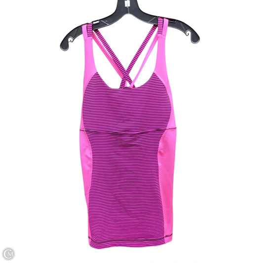 Athletic Tank Top By Lululemon In Pink, Size: Xl