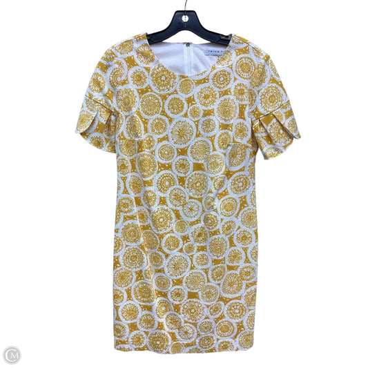 Dress Casual Midi By Trina Turk In Yellow, Size: 6