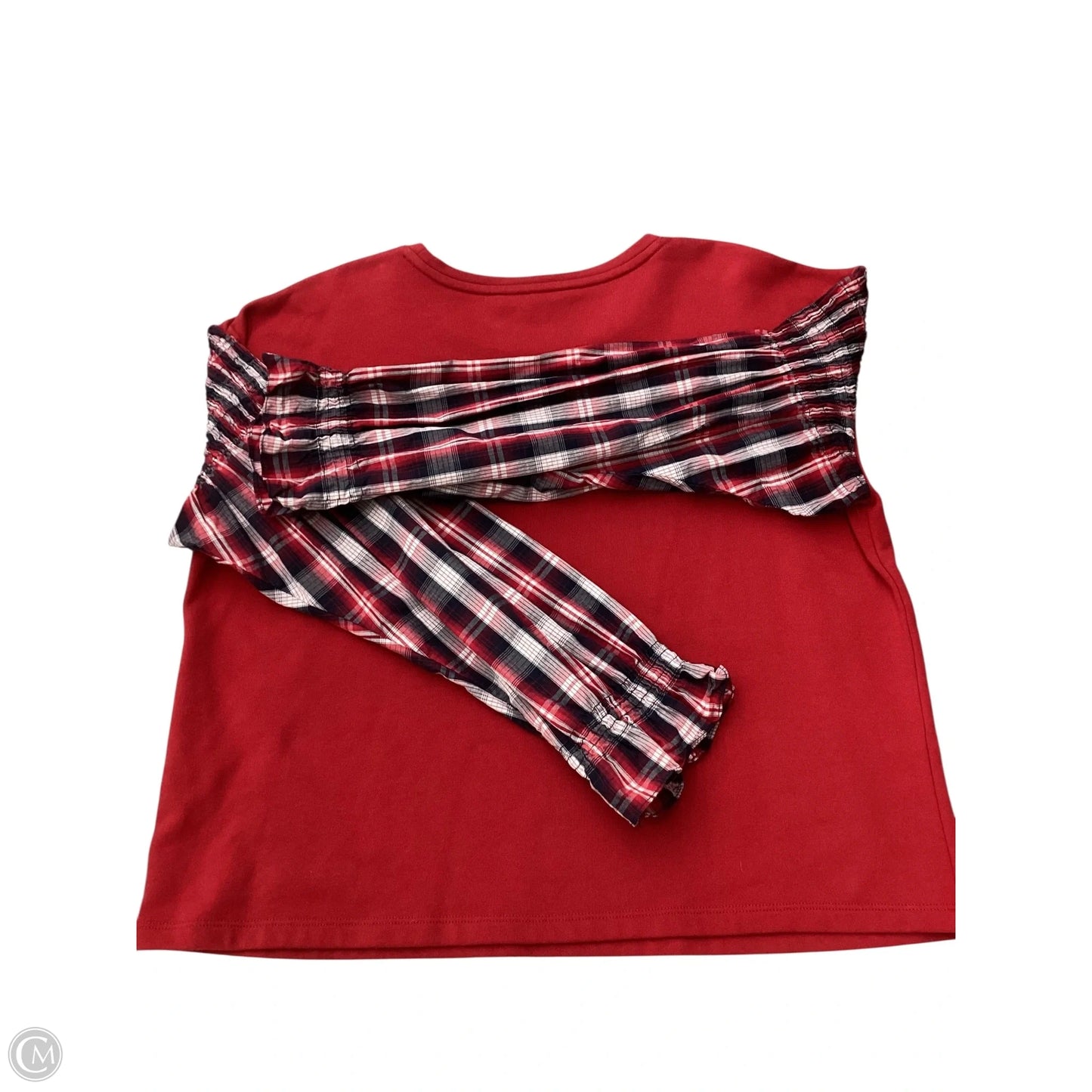 Top Long Sleeve By Tommy Hilfiger In Red, Size: Xl