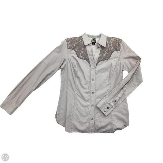 Top Long Sleeve By Clothes Mentor In Grey, Size: S