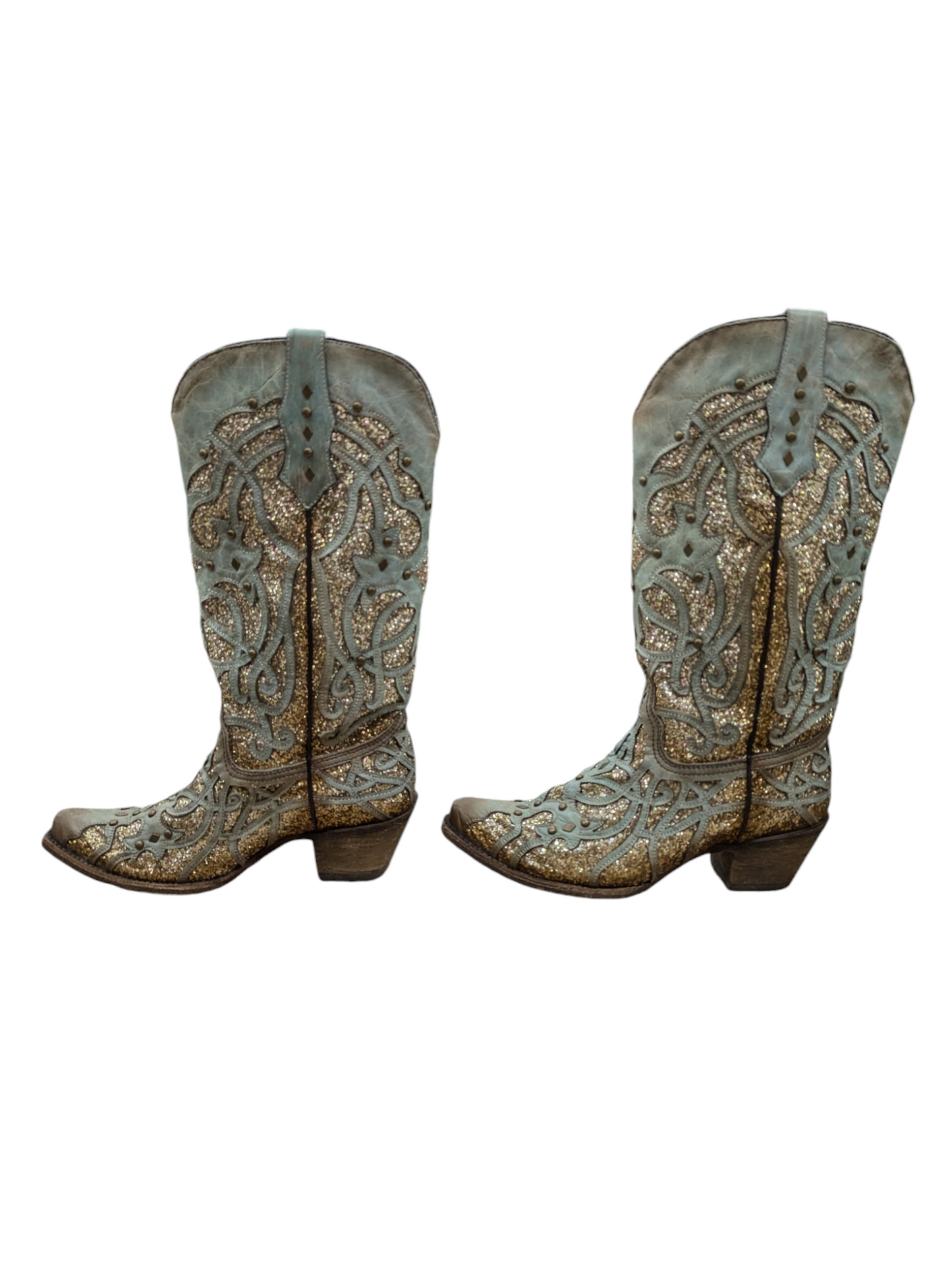 Boots Western By Corral In Teal, Size: 9