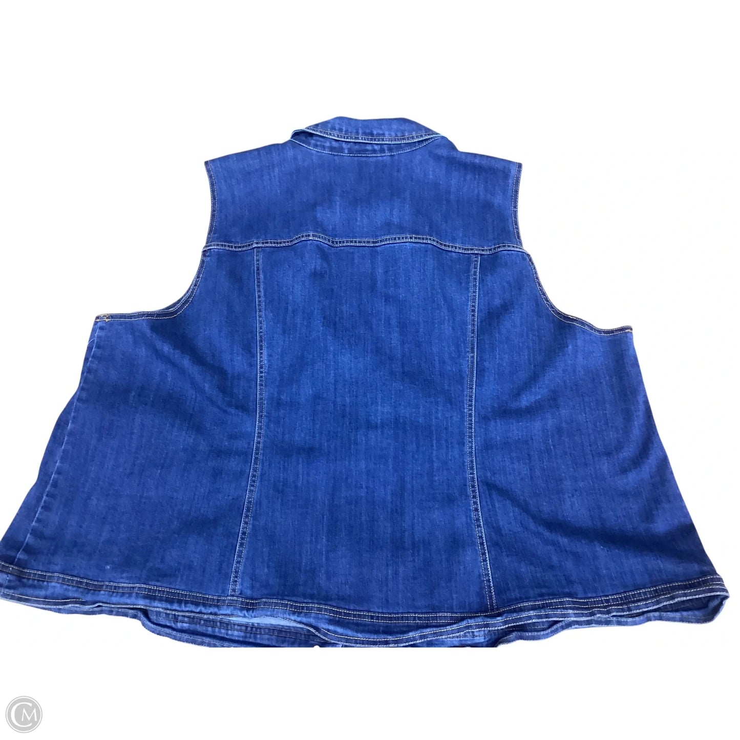 Vest Other By Catherines In Blue Denim, Size: 3x