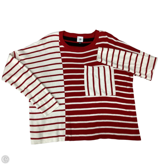 Sweater By Cabi In Striped Pattern, Size: S