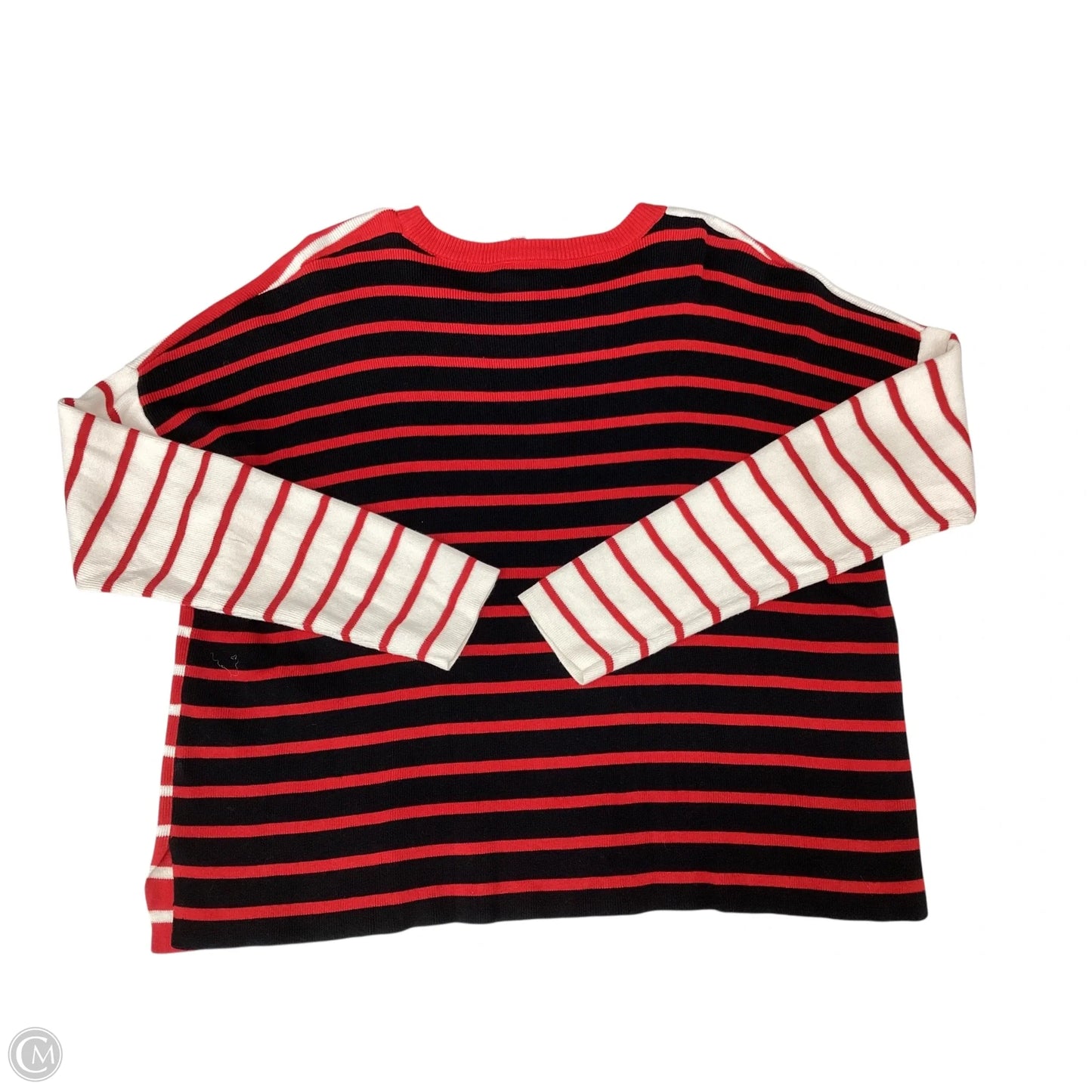 Sweater By Cabi In Striped Pattern, Size: S