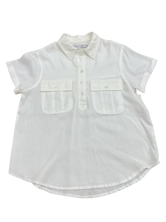 Top Short Sleeve By Clothes Mentor In White, Size: Xs