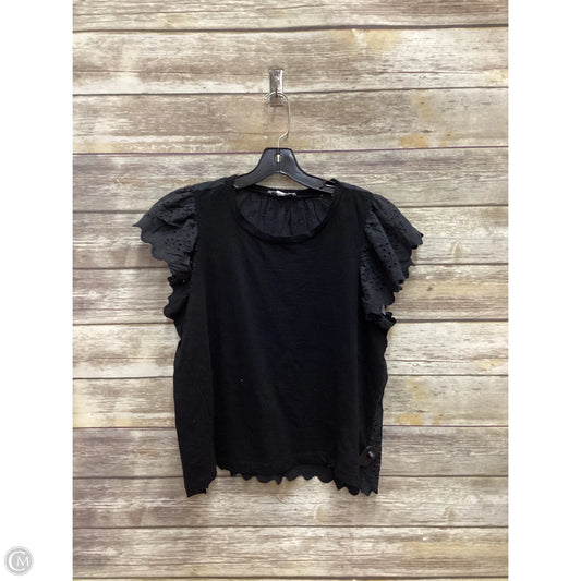 Top Short Sleeve By Clothes Mentor In Black, Size: Xl