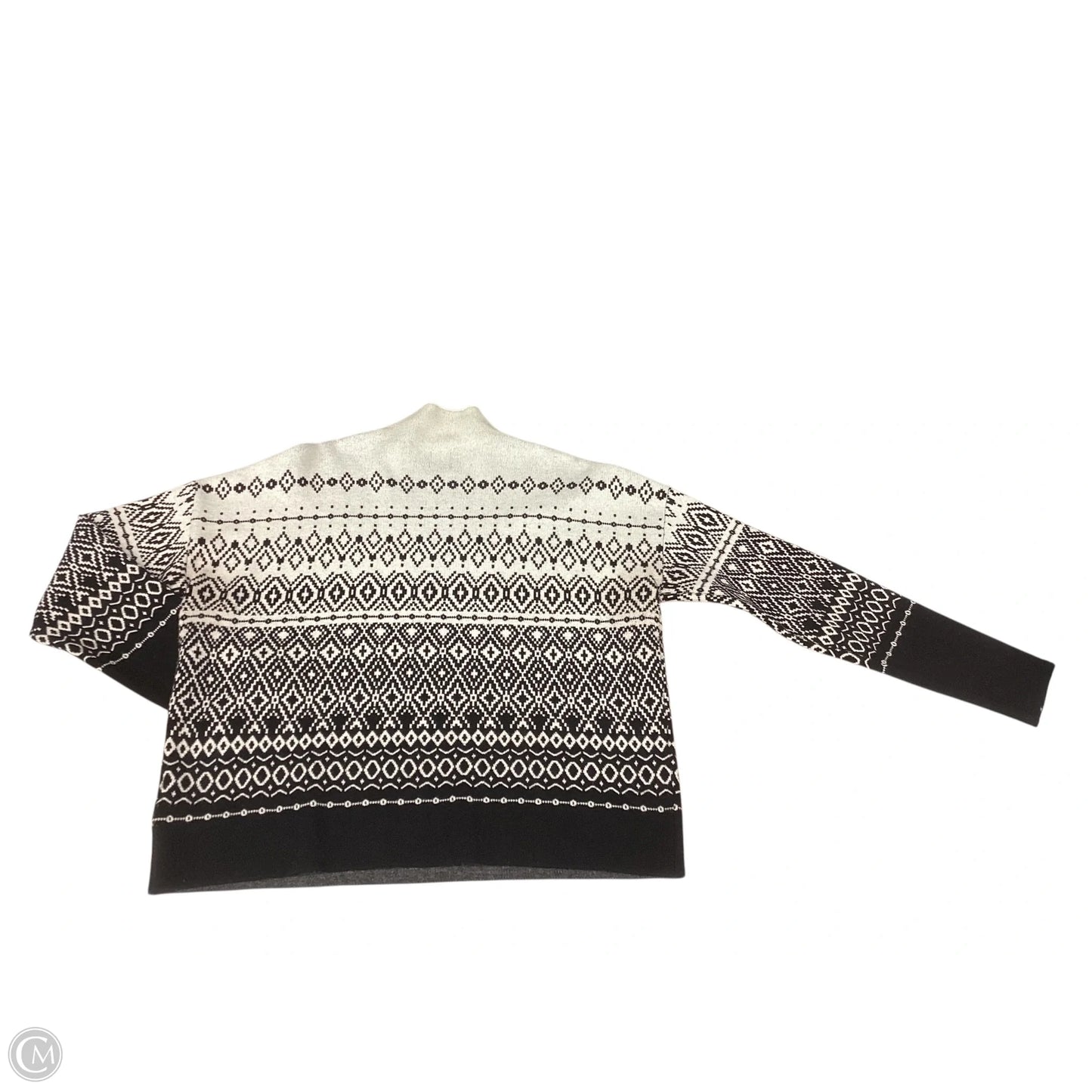Sweater By Joie In Blue & Cream, Size: L