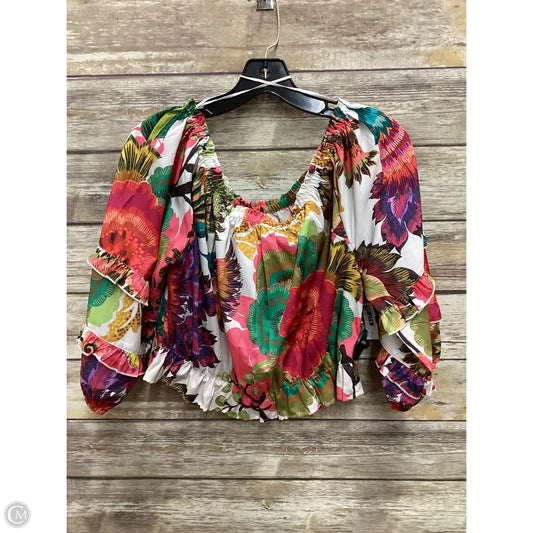 Top Long Sleeve By Rachel Zoe In Floral Print, Size: M