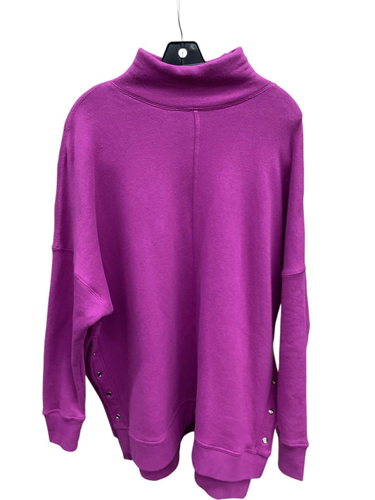 Sweatshirt Collar By Free People In Purple, Size: S