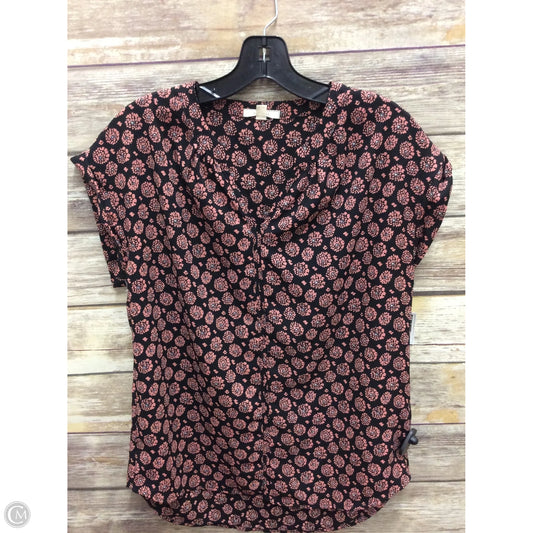 Top Sleeveless By Pleione In Floral Print, Size: Xs