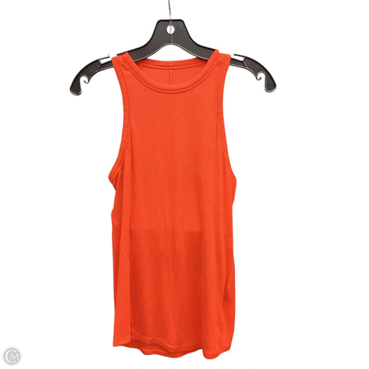 Athletic Tank Top By Lululemon In Orange, Size: S