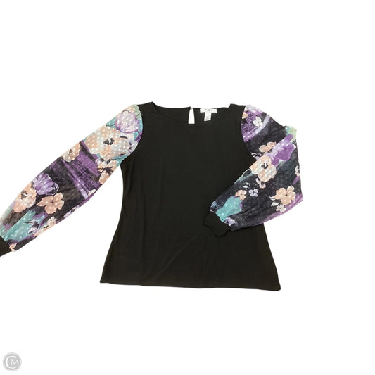 Top Long Sleeve By White House Black Market In Black, Size: L