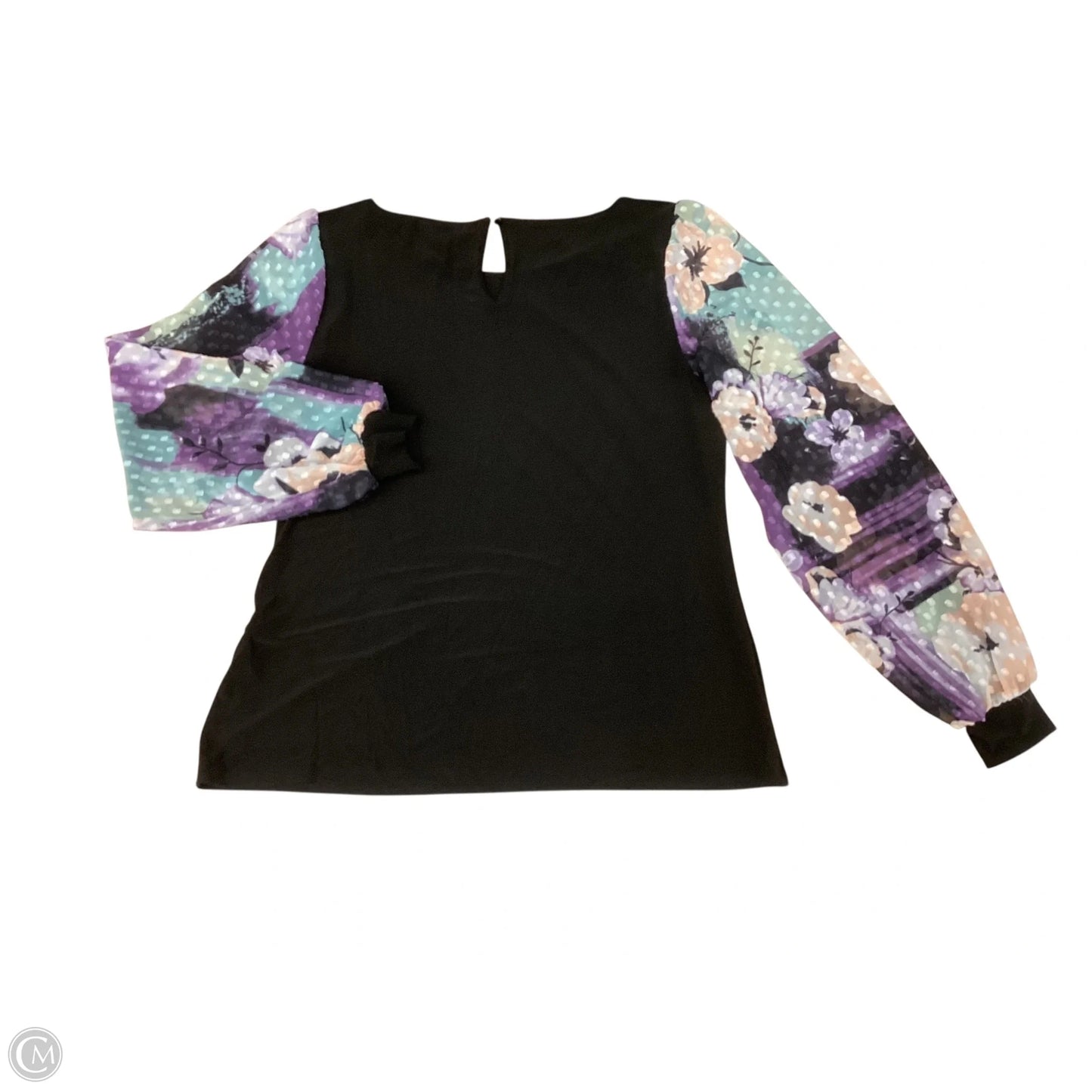 Top Long Sleeve By White House Black Market In Black, Size: L