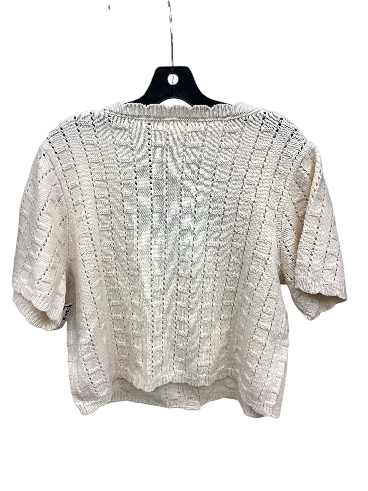 Top Short Sleeve By Mable In Ivory, Size: M