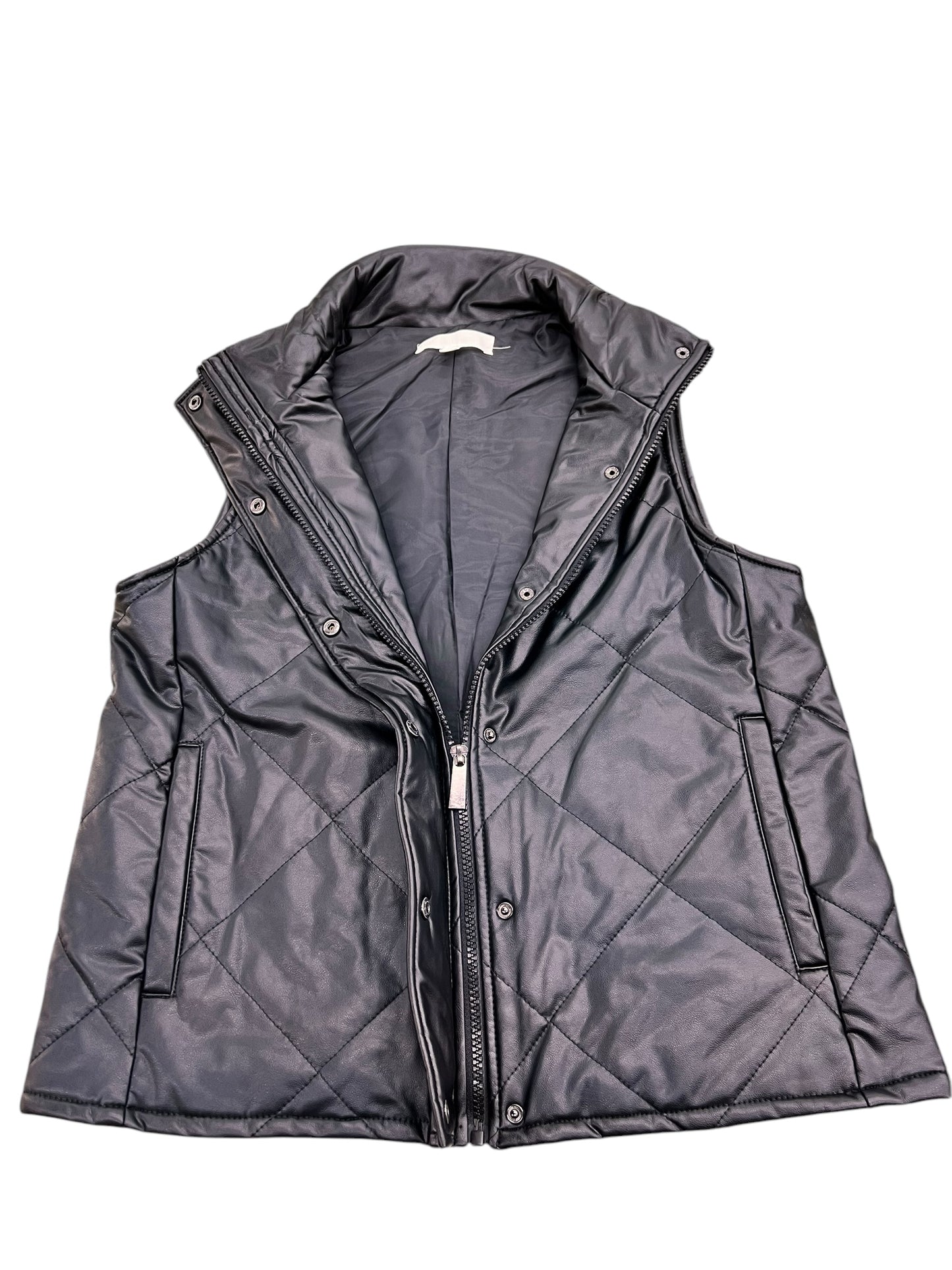 Vest Puffer & Quilted By Clothes Mentor In Black, Size: S