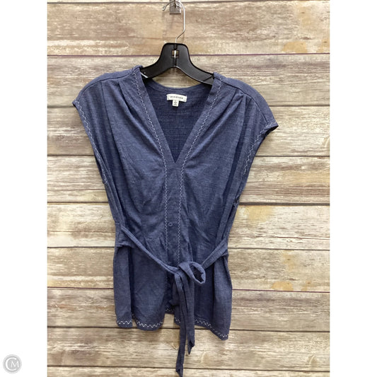 Top Sleeveless By Max Studio In Blue, Size: L