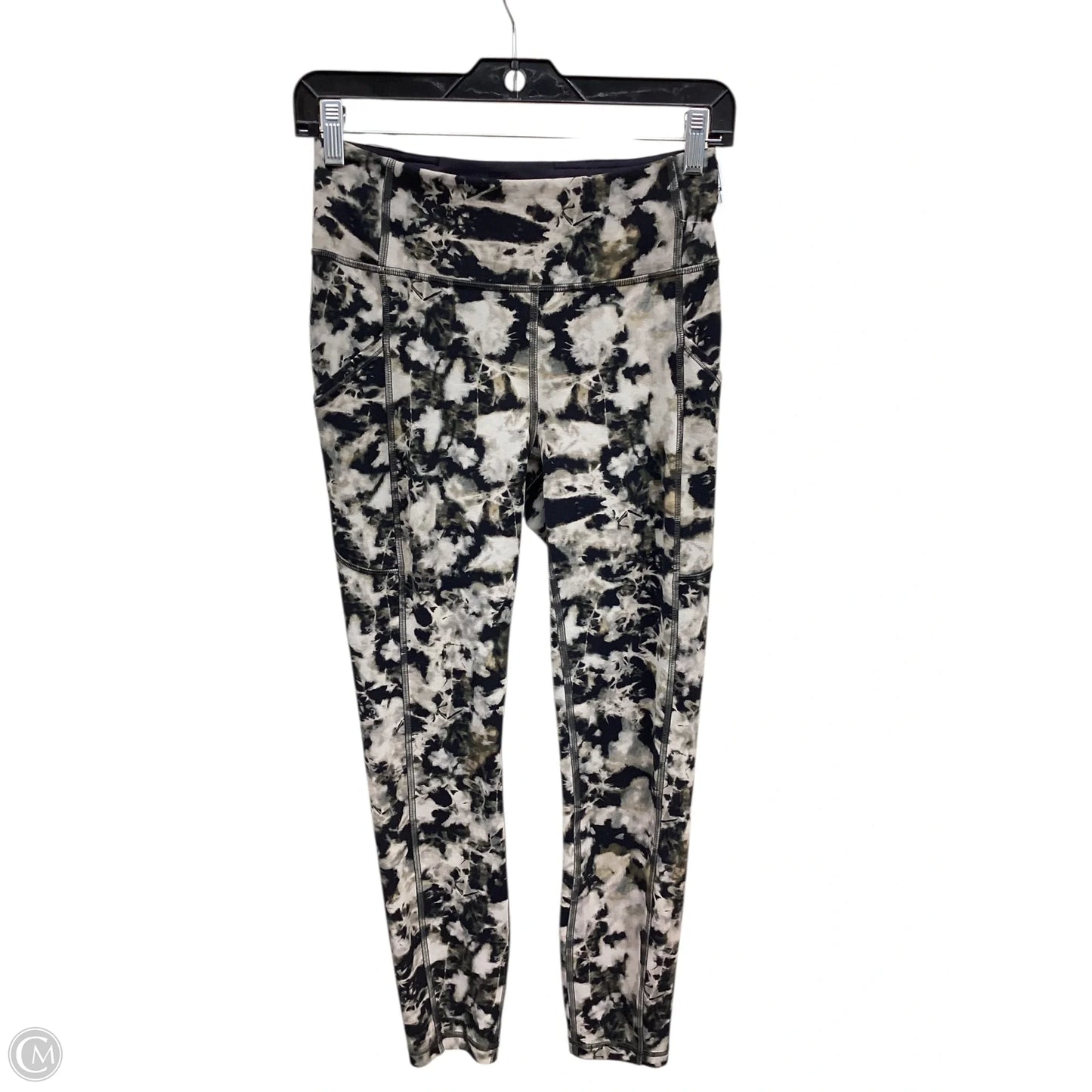 Athletic Leggings By Lululemon In Black & Brown, Size: S