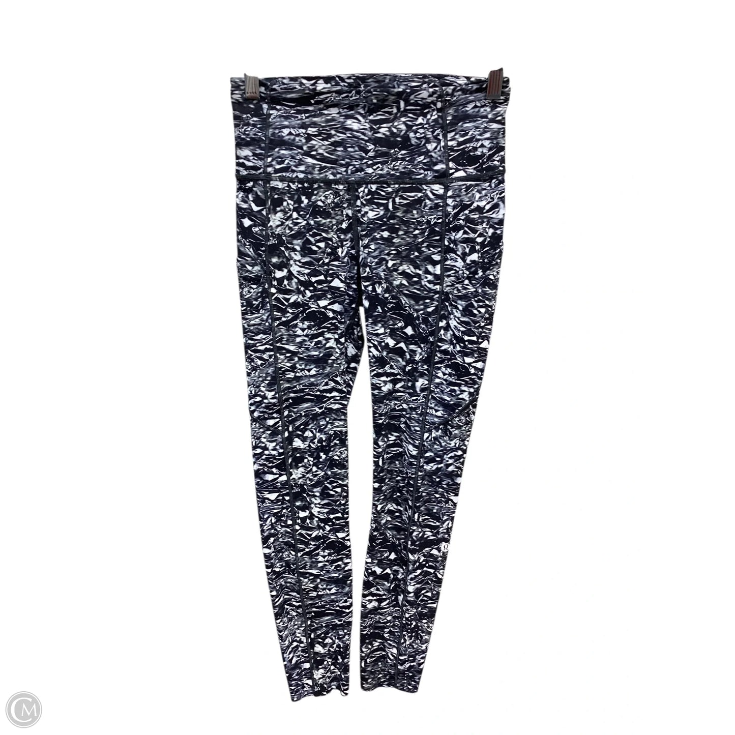 Athletic Leggings By Lululemon In Black & White, Size: S