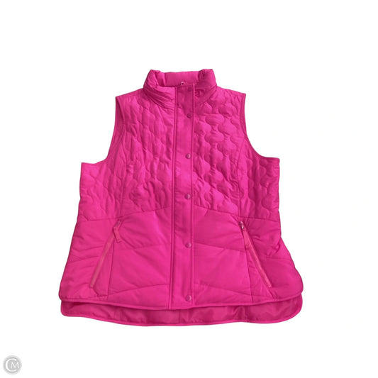 Vest Puffer & Quilted By Talbots In Pink, Size: Xl