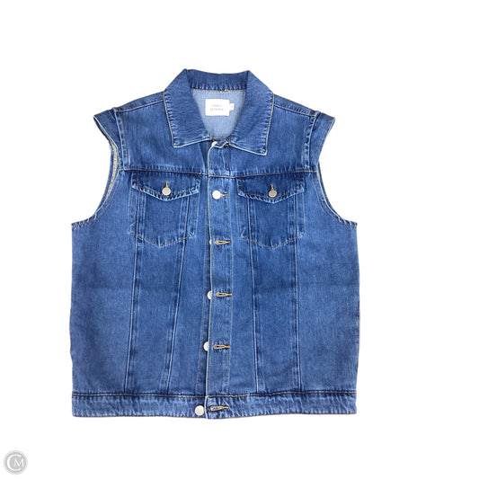 Vest Other By Clothes Mentor In Blue Denim, Size: S