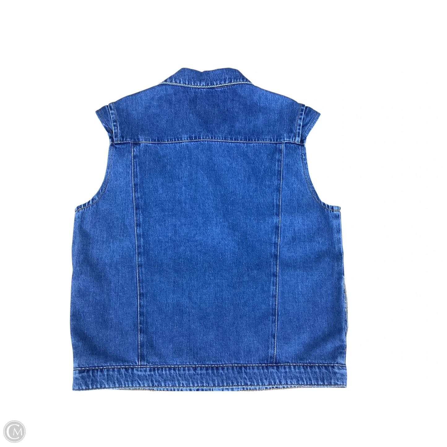 Vest Other By Clothes Mentor In Blue Denim, Size: S