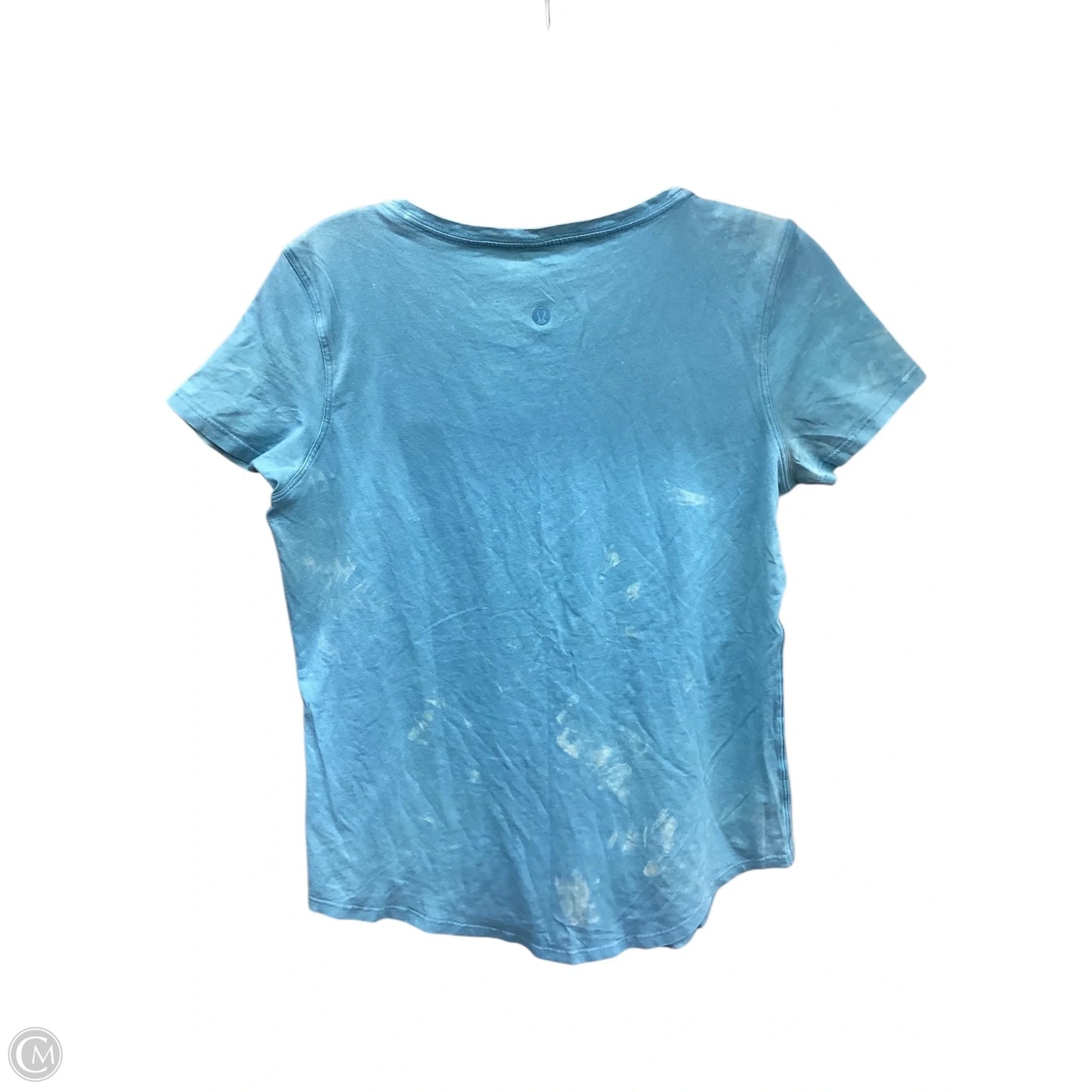 Athletic Top Short Sleeve By Lululemon In Blue, Size: S
