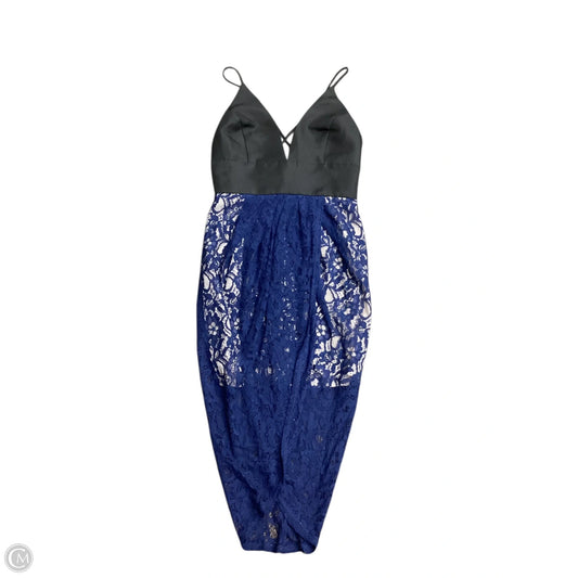 Dress Party Short By Akira In Black & Blue, Size: S