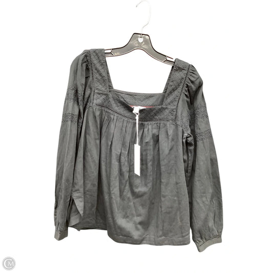 Top Long Sleeve By Clothes Mentor In Black, Size: M