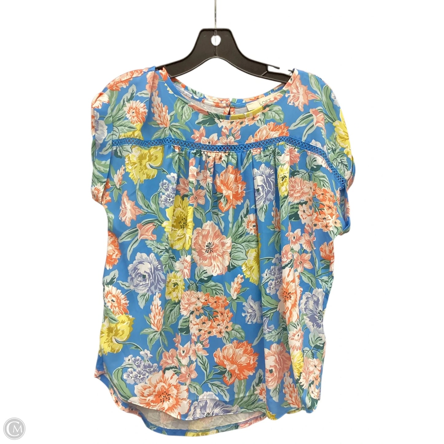 Top Sleeveless Basic By Loft In Floral Print, Size: S