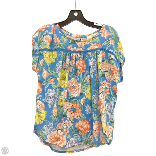 Top Sleeveless Basic By Loft In Floral Print, Size: S