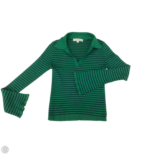 Top Long Sleeve By Loft In Green, Size: S