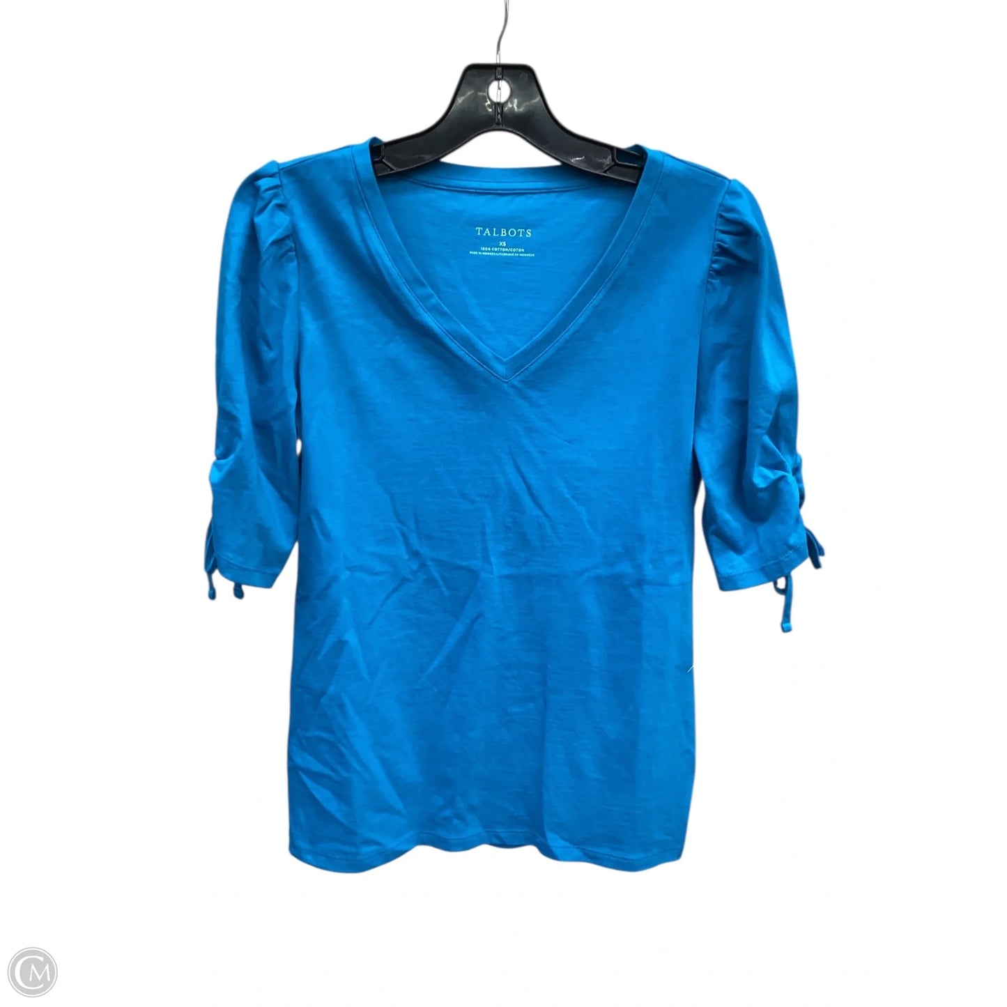Top Short Sleeve By Talbots In Blue, Size: Xs