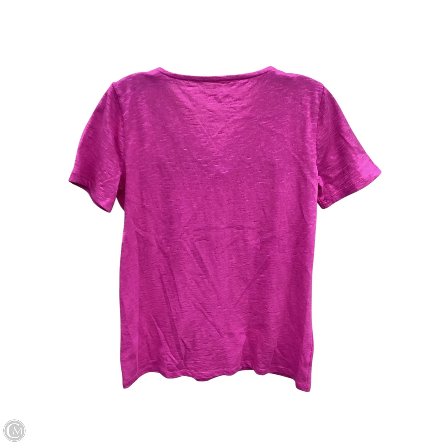 Top Short Sleeve Basic By Talbots In Pink, Size: Xs