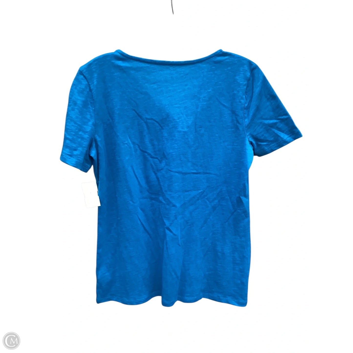 Top Short Sleeve Basic By Talbots In Blue, Size: Xs