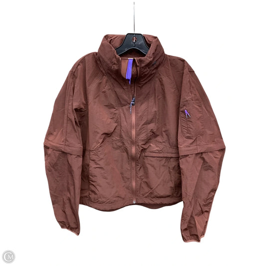 Athletic Jacket By Lululemon In Brown, Size: M