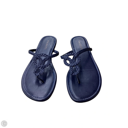 Sandals Flats By Talbots In Navy, Size: 8