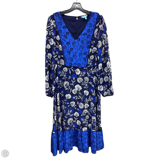 Dress Casual Maxi By Draper James In Blue, Size: M