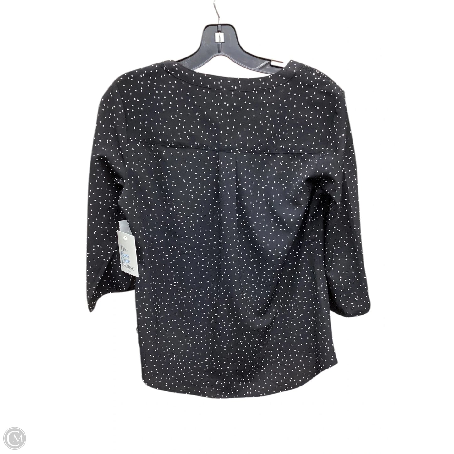Top 3/4 Sleeve By Croft And Barrow In Polkadot Pattern, Size: S