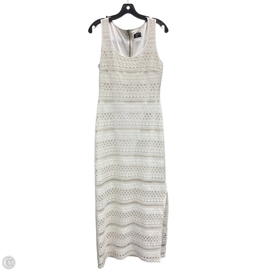 Dress Casual Maxi By Guess In Cream, Size: M
