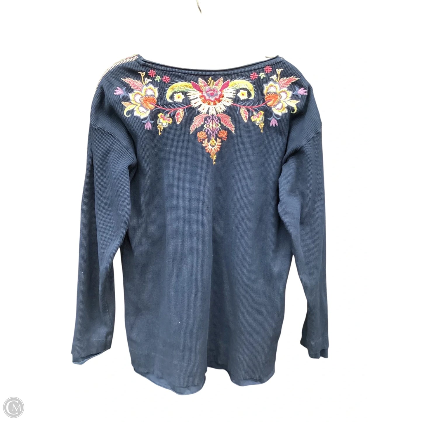 Top Long Sleeve By Johnny Was In Floral Print, Size: L