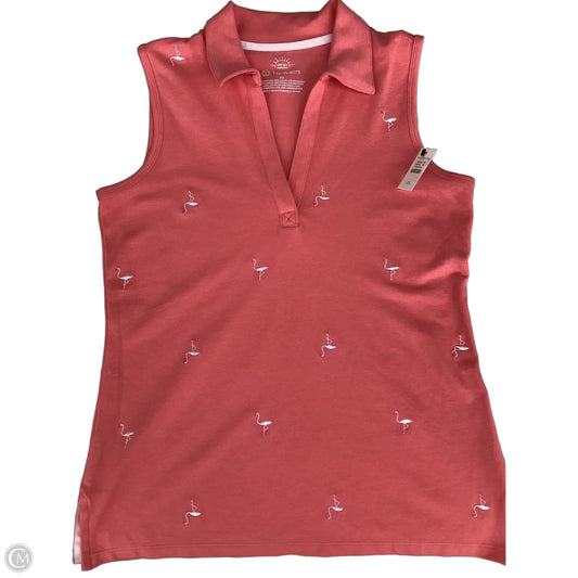 Top Sleeveless By Talbots In Coral, Size: Xs