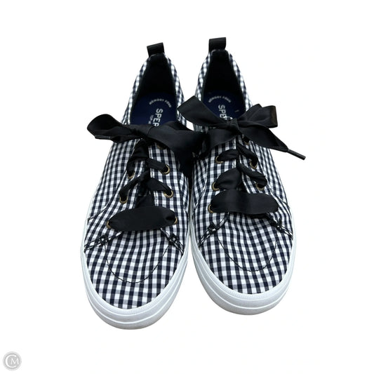 Shoes Sneakers By Sperry In Black & White, Size: 8