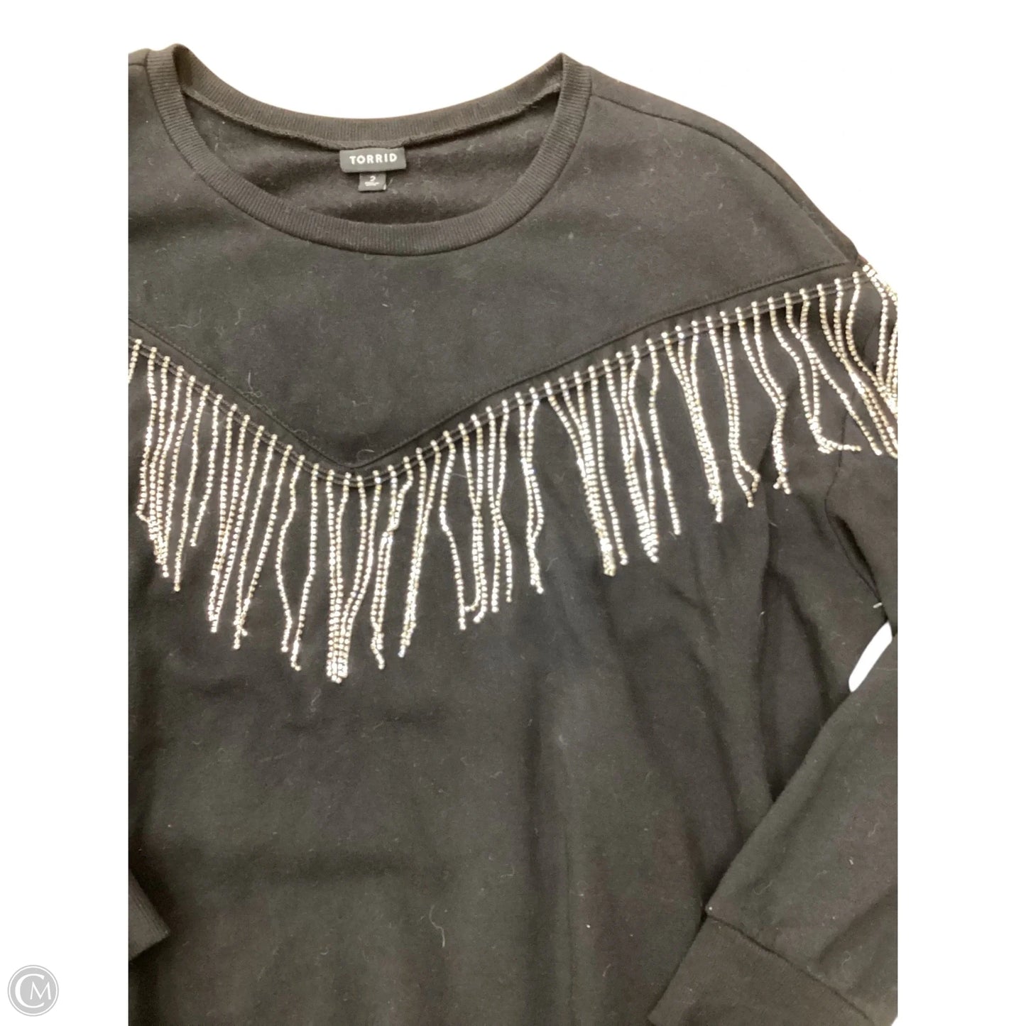 Sweatshirt Crewneck By Torrid In Black, Size: 2x