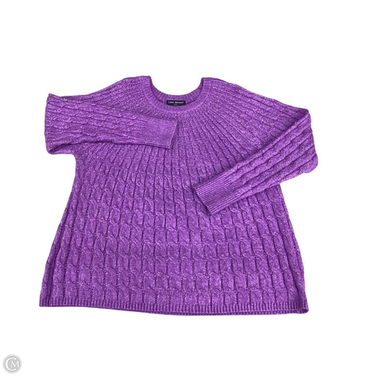 Sweater By Lane Bryant In Purple, Size: 1x