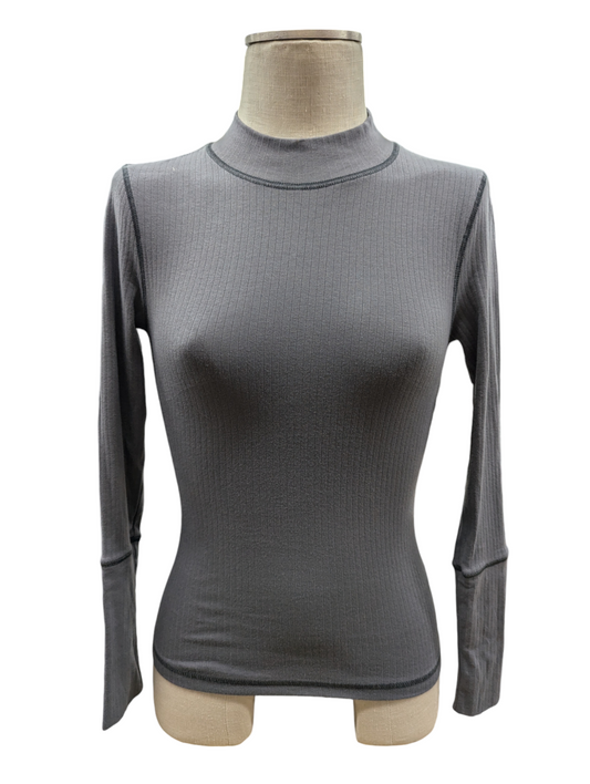 Top Long Sleeve By Free People In Grey, Size: S