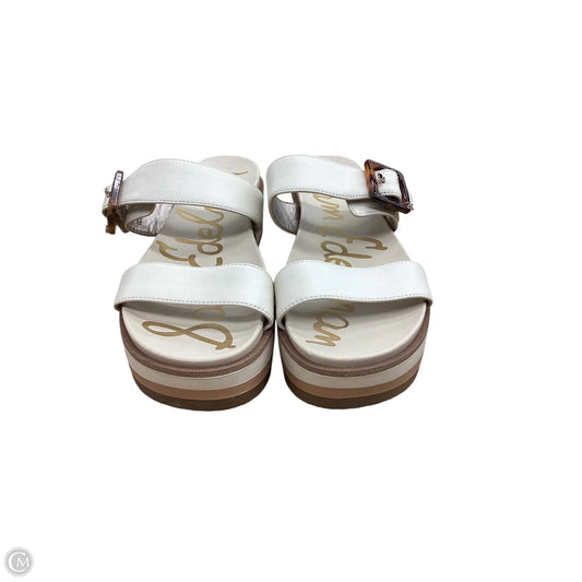 Sandals Heels Platform By Sam Edelman In Tan, Size: 7.5