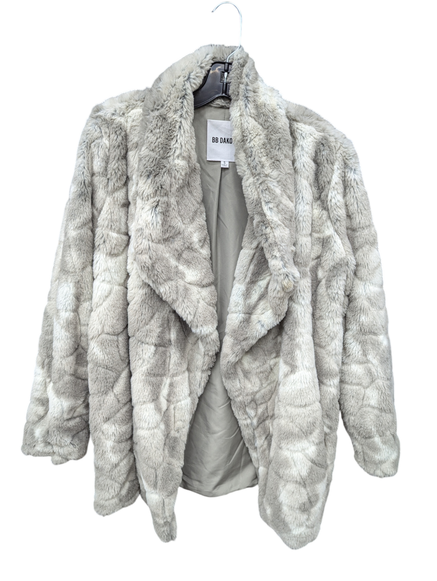 Jacket Faux Fur & Sherpa By Bb Dakota In Tan, Size: S