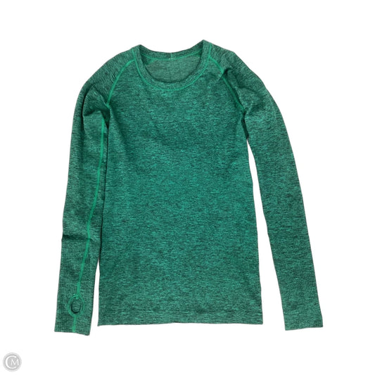 Athletic Top Long Sleeve Crewneck By Lululemon In Green, Size: S